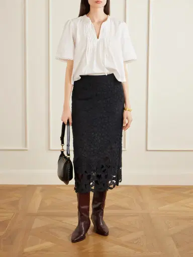 Isabel Marant Reysha Embroidered Ramie Midi Skirt | Thumbnail 2 Isabel Marant Reysha Embroidered Ramie Midi Skirt | Thumbnail 2