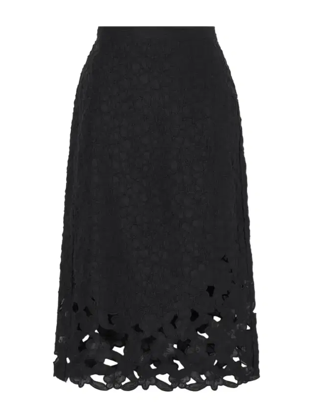 Reysha Embroidered Ramie Midi Skirt