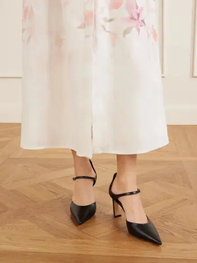Gabriela Hearst Devil Pump 80 Leather Mary Jane Pumps | Thumbnail 2