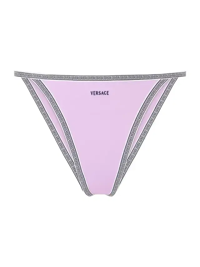 Versace Greca-embroidered Bikini Briefs