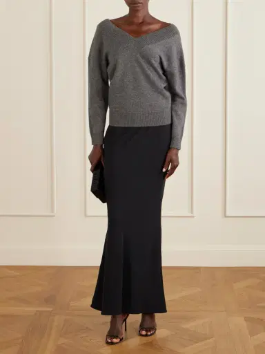 Tom Ford Off-the-shoulder Cashmere Top | Thumbnail 2 Tom Ford Off-the-shoulder Cashmere Top | Thumbnail 2