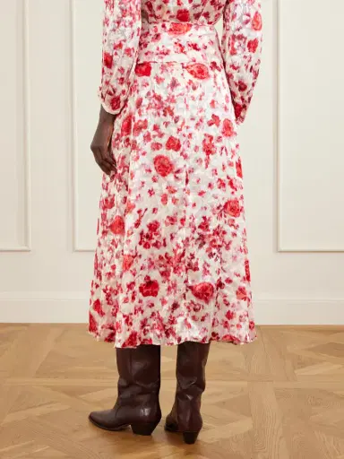 Isabel Marant Hilza Floral-print Chiffon Midi Skirt | Thumbnail 4 Isabel Marant Hilza Floral-print Chiffon Midi Skirt | Thumbnail 4