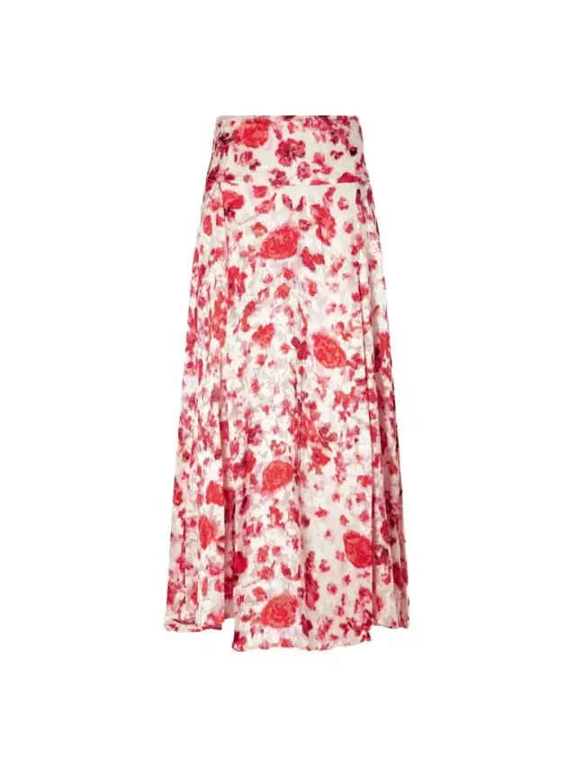 Hilza Floral-print Chiffon Midi Skirt