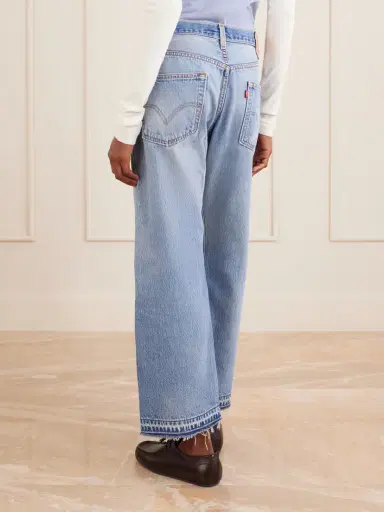B SIDES Vintage Patchwork No.2 Mid-rise Wide-leg Jeans | Thumbnail 4
