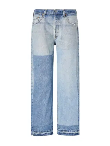 B SIDES Vintage Patchwork No.2 Mid-rise Wide-leg Jeans | Thumbnail 1