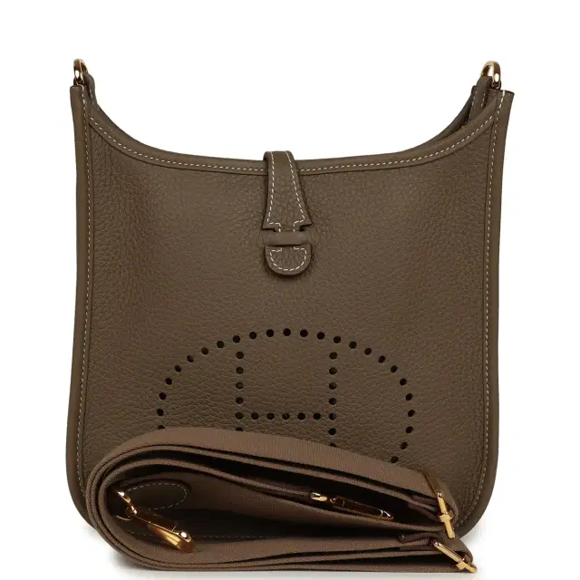hermes Hermes Evelyne 23 Etoupe Clemence Gold Hardware