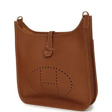 HERMÈS Hermes Evelyne III PM Gold Clemence Gold Hardware | Thumbnail 5