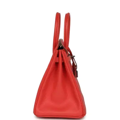 HERMÈS Pre-owned Hermes Birkin 25 Rose Jaipur Epsom Palladium Hardware | Thumbnail 3 HERMÈS Pre-owned Hermes Birkin 25 Rose Jaipur Epsom Palladium Hardware | Thumbnail 3