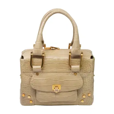 Chopard Chopard Caroline Mini Matte Beige Alligator Leather Handbag by The Solist | Thumbnail 1 Chopard Chopard Caroline Mini Matte Beige Alligator Leather Handbag by The Solist | Thumbnail 1