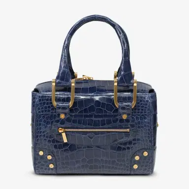 Chopard Chopard Caroline Mini Shiny Blue Alligator Leather Handbag by The Solist | Thumbnail 3 Chopard Chopard Caroline Mini Shiny Blue Alligator Leather Handbag by The Solist | Thumbnail 3