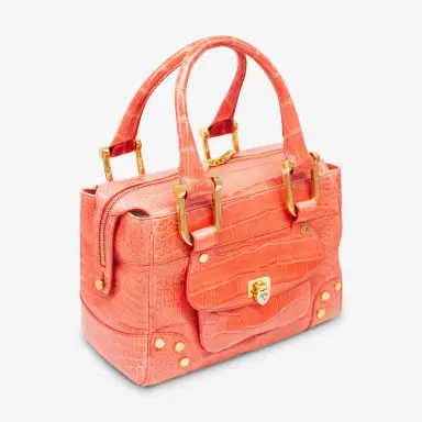 Chopard Chopard Caroline Mini Shiny Coral Alligator Leather Handbag by The Solist | Thumbnail 2 Chopard Chopard Caroline Mini Shiny Coral Alligator Leather Handbag by The Solist | Thumbnail 2