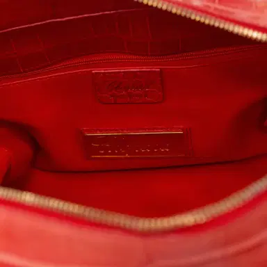 Chopard Chopard Caroline Mini Shiny Coral Alligator Leather Handbag by The Solist | Thumbnail 4 Chopard Chopard Caroline Mini Shiny Coral Alligator Leather Handbag by The Solist | Thumbnail 4