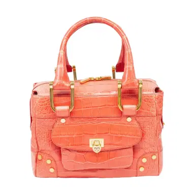 Chopard Chopard Caroline Mini Shiny Coral Alligator Leather Handbag by The Solist | Thumbnail 1 Chopard Chopard Caroline Mini Shiny Coral Alligator Leather Handbag by The Solist | Thumbnail 1