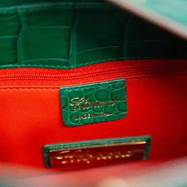 Chopard Chopard Caroline Mini Shiny Green Alligator Leather Handbag by The Solist | Thumbnail 4 Chopard Chopard Caroline Mini Shiny Green Alligator Leather Handbag by The Solist | Thumbnail 4