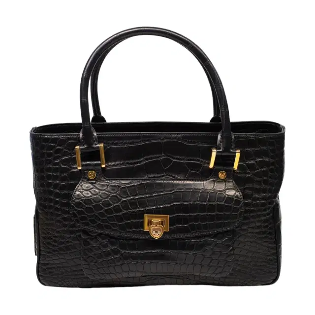 Chopard Chopard Riviera Matte Black Alligator Leather Handbag by The Solist