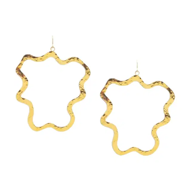Devon Leigh Devon Leigh 18K Yellow Gold Plated Brass Dangle Earrings by The Solist