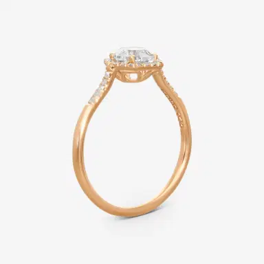 Suzanne Kalan Suzanne Kalan 14K Rose Gold Diamond & White Topaz Ring Sz. 6.25 by The Solist | Thumbnail 2