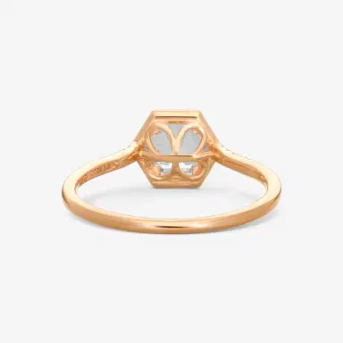 Suzanne Kalan Suzanne Kalan 14K Rose Gold Diamond & White Topaz Ring Sz. 6.25 by The Solist | Thumbnail 3