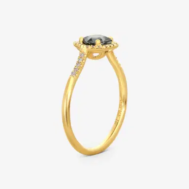 Suzanne Kalan Suzanne Kalan 14K Yellow Gold Diamond & Green Envy Topaz Ring Sz. 6 by The Solist | Thumbnail 2