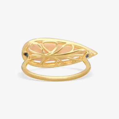 Suzanne Kalan Suzanne Kalan 18K Yellow Gold Diamond & Pink Opal Ring Sz. 6.5 by The Solist | Thumbnail 3