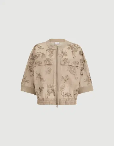 Brunello Cucinelli Cotton organza outerwear jacket with dazzling broderie anglaise | Thumbnail 7 Brunello Cucinelli Cotton organza outerwear jacket with dazzling broderie anglaise | Thumbnail 7