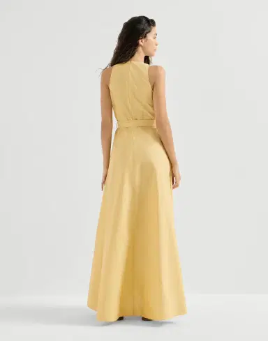 Brunello Cucinelli Techno cotton poplin belted dress | Thumbnail 2 Brunello Cucinelli Techno cotton poplin belted dress | Thumbnail 2
