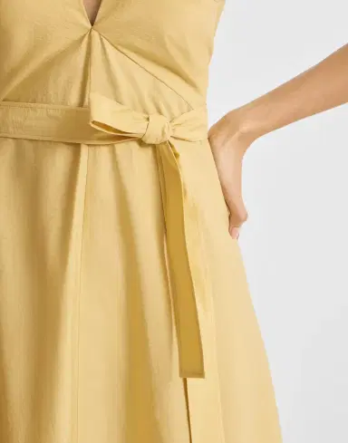 Brunello Cucinelli Techno cotton poplin belted dress | Thumbnail 3 Brunello Cucinelli Techno cotton poplin belted dress | Thumbnail 3