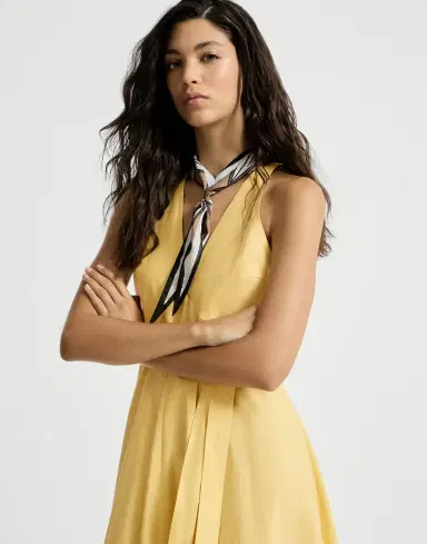 Brunello Cucinelli Techno cotton poplin belted dress | Thumbnail 4 Brunello Cucinelli Techno cotton poplin belted dress | Thumbnail 4