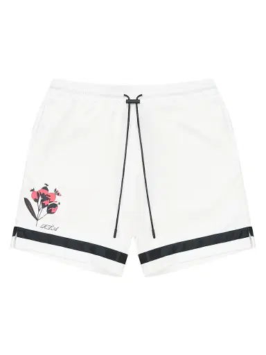 RTA Men's Chaparral Clyde Drawstring Cotton Shorts - White Poppy - Size XL | Thumbnail 1
