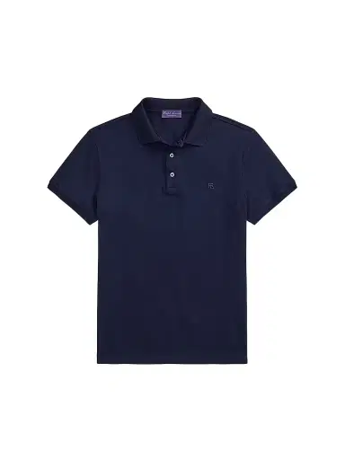 Ralph Lauren Purple Label Men's RL Cotton Piqué Polo Shirt - Classic Chairman Navy | Thumbnail 1