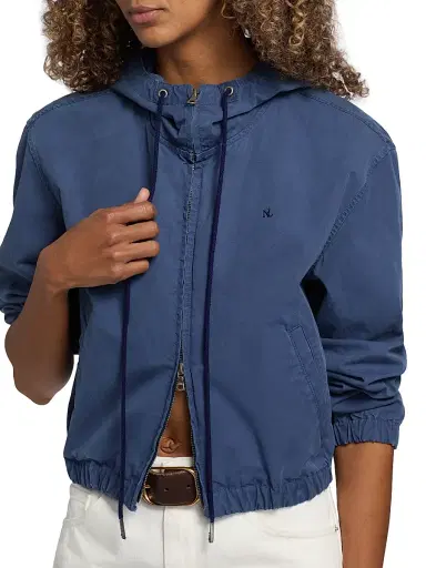 Nili Lotan Women's Clyde Hooded Cotton Windbreaker | Thumbnail 6 Nili Lotan Women's Clyde Hooded Cotton Windbreaker | Thumbnail 6