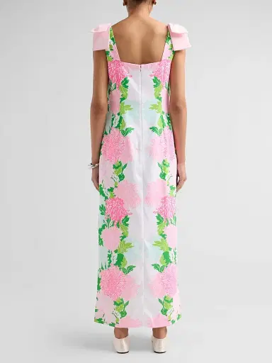 Lilly Pulitzer Women's Bernice Botanical Maxi Dress - Terrace Green - Size 14 | Thumbnail 3