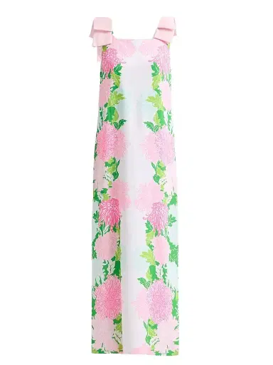 Lilly Pulitzer Women's Bernice Botanical Maxi Dress - Terrace Green - Size 14 | Thumbnail 1
