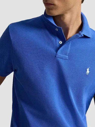 Polo Ralph Lauren Men's The Iconic Mesh Polo Shirt - New Iris Blue - Size XXL | Thumbnail 6