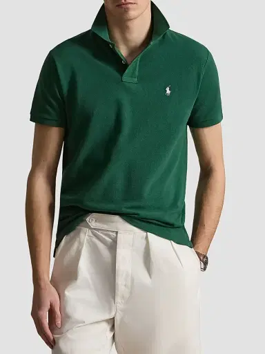 Polo Ralph Lauren Men's The Iconic Mesh Polo Shirt - New Forest - Size XXL | Thumbnail 4 Polo Ralph Lauren Men's The Iconic Mesh Polo Shirt - New Forest - Size XXL | Thumbnail 4
