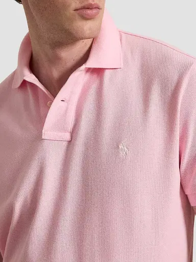 Polo Ralph Lauren Men's The Iconic Mesh Polo Shirt - Bath Pink - Size XXL | Thumbnail 5 Polo Ralph Lauren Men's The Iconic Mesh Polo Shirt - Bath Pink - Size XXL | Thumbnail 5