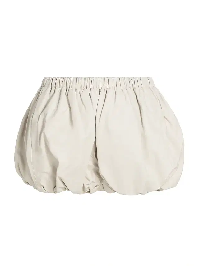 Women's Daisy Leather Bloomer Shorts - Whisper White