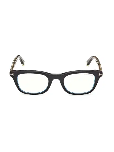 Tom Ford Men's 50MM Blue Block Rectangular Eyeglasses | Thumbnail 2 Tom Ford Men's 50MM Blue Block Rectangular Eyeglasses | Thumbnail 2