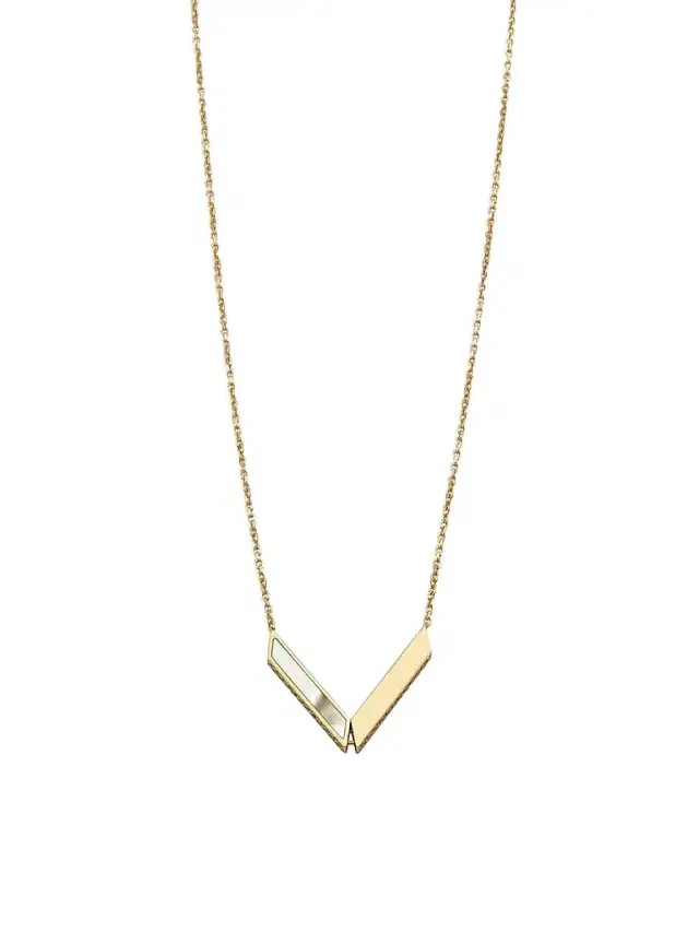 Women's 14K Yellow Gold Aurora Pendant Necklace - Gold