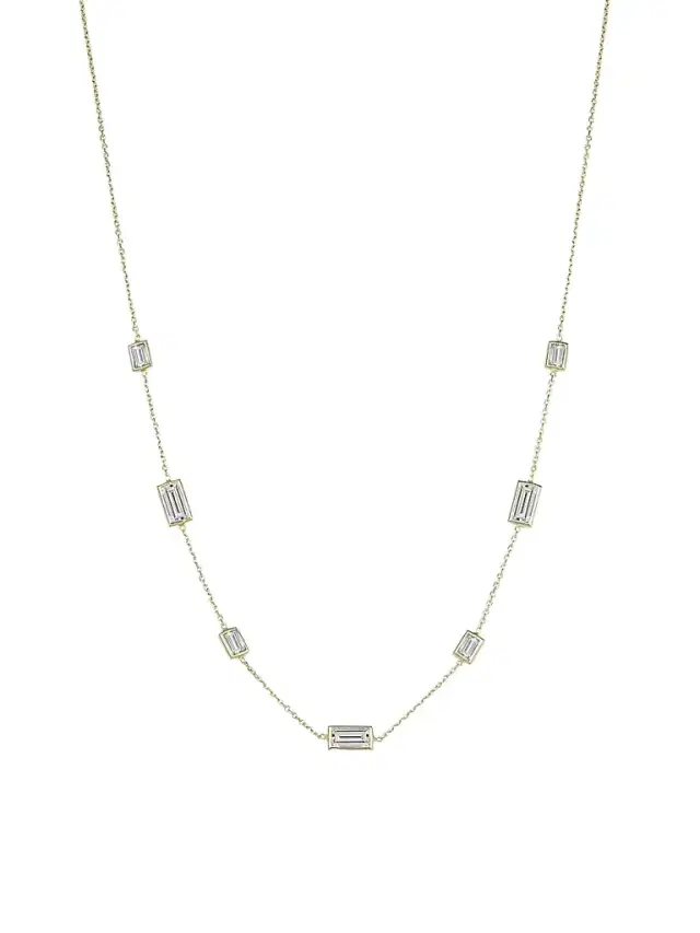 Women's 14K Yellow Gold Fresco Station Necklace - Gold