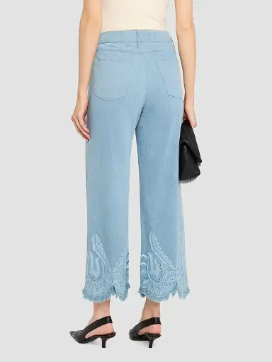 Kobi Halperin Women's Marigold Embroidered Jeans - Medium Indigo | Thumbnail 3