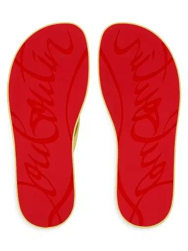 Christian Louboutin Men's Summer Rubber Thong Sandals - Vanilla - Size 12 | Thumbnail 5 Christian Louboutin Men's Summer Rubber Thong Sandals - Vanilla - Size 12 | Thumbnail 5
