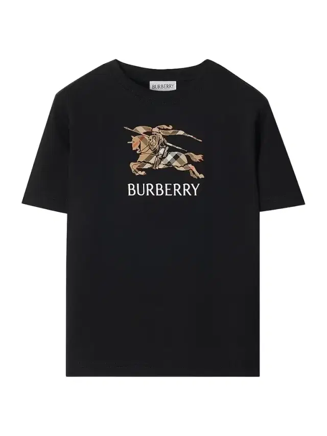 Burberry Little Boy's & Boy's Check EKD T-Shirt - Black