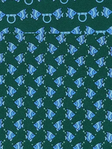 Ferragamo Men's Fish Gancini Silk Tie - Verde | Thumbnail 4