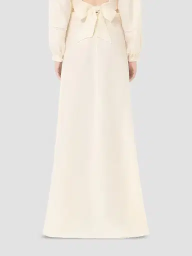 Valentino Garavani Women's Couture Linen Skirt - Vanilla - Size 6 | Thumbnail 5 Valentino Garavani Women's Couture Linen Skirt - Vanilla - Size 6 | Thumbnail 5