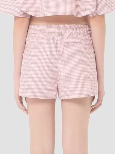 Valentino Garavani Women's Check Pattern Shorts - Pink Ivory - Size 8 | Thumbnail 5