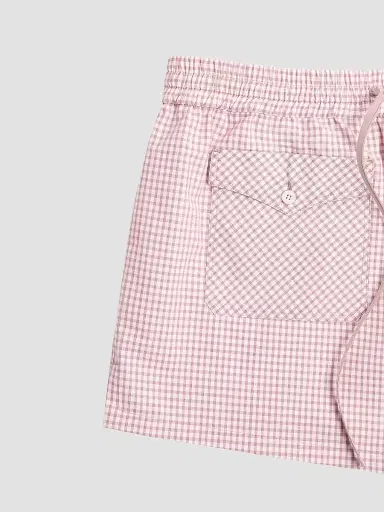 Valentino Garavani Women's Check Pattern Shorts - Pink Ivory - Size 8 | Thumbnail 6