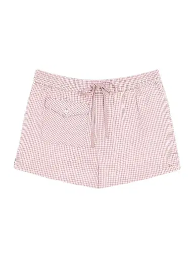 Valentino Garavani Women's Check Pattern Shorts - Pink Ivory - Size 8 | Thumbnail 1
