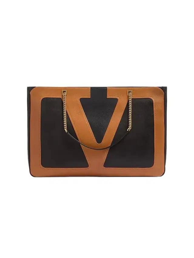 Valentino Garavani Men's Viva Superstar Nappa Leather Shopper Bag - Black Spice