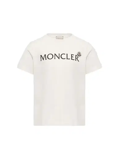 Moncler Little Boy's & Boy's Crew Neck in Cotton - White - Size 10 | Thumbnail 1